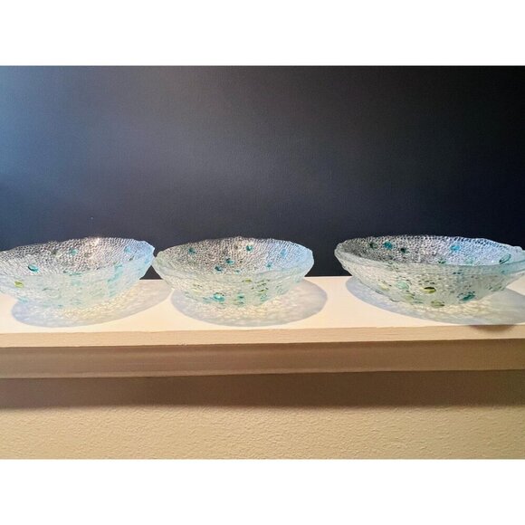 6 Vintage Retro Asteroid 8" Art Glass Serving Bowl by Jan Sylwester Drost – MCM - Picture 4 of 7